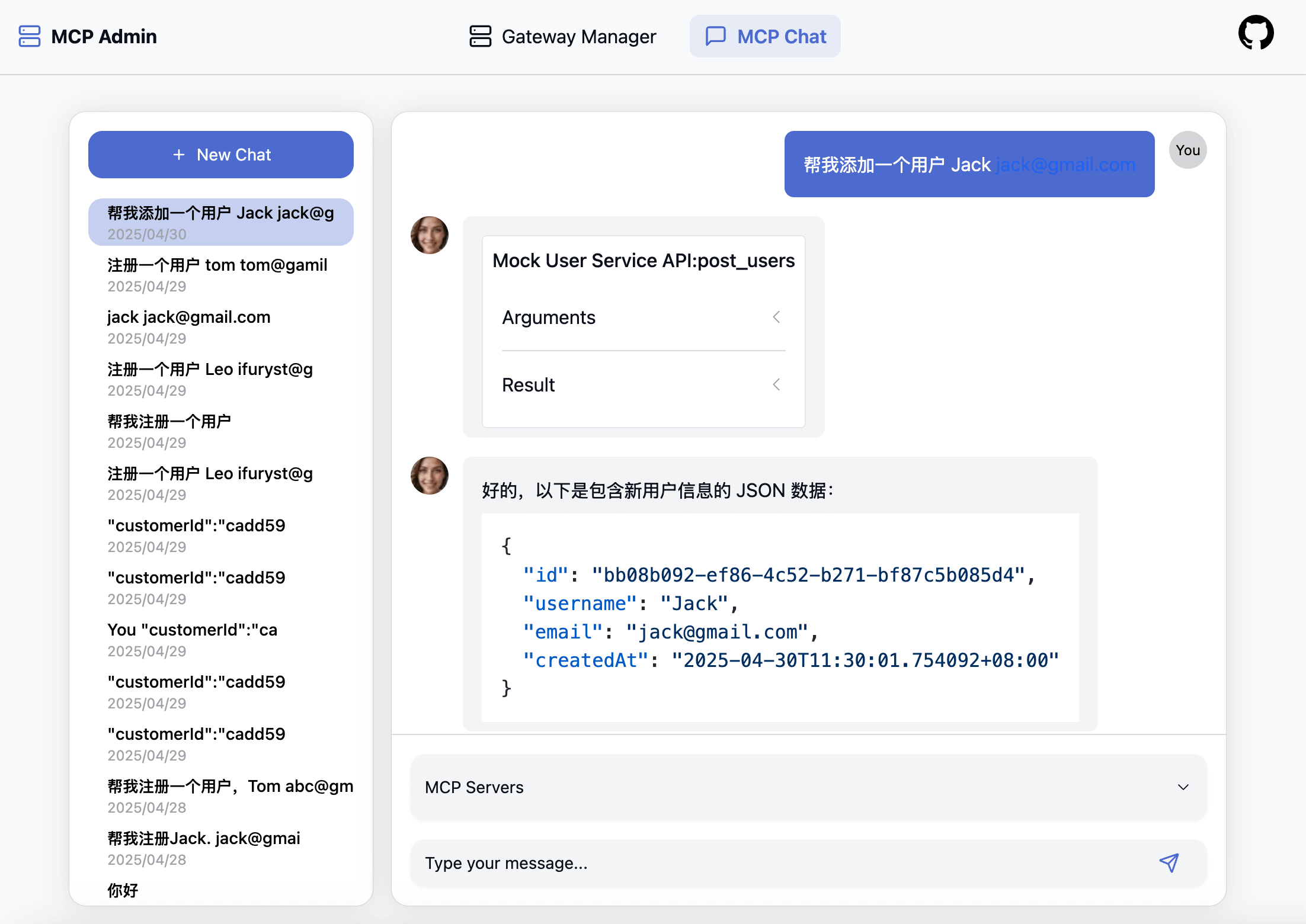 Chat Sessions and Messages